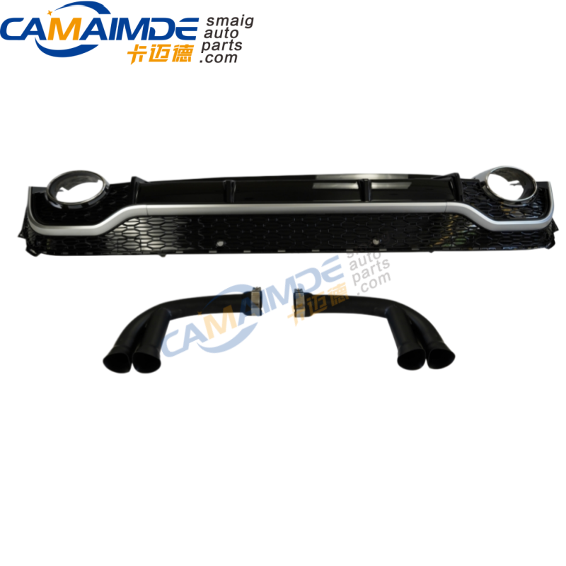 RSQ7 LOOKING REAR DIFFUSER FIT AUDI Q7 WITH EXHAUST TIPS