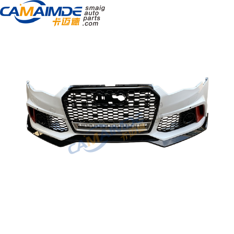 FRONT LIP SPLITTER FOR AUDI RS6 BUMPER 2015-2017 16RS6 FRONT BUMPER SPLITTER