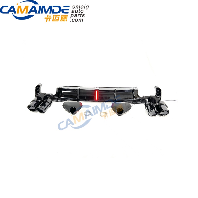 S7 LOOKING REAR DIFFUSER FIT AUDI A7 2019-2022 WITH OR WITHOUT LED