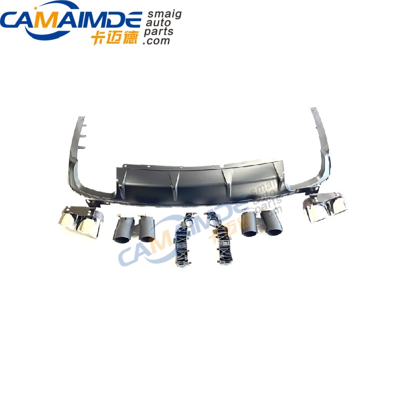 D5 S8 REAR DIFFUSER FIT AUDI A8 2018-2021 EXHAUST TIPS OPTIONAL