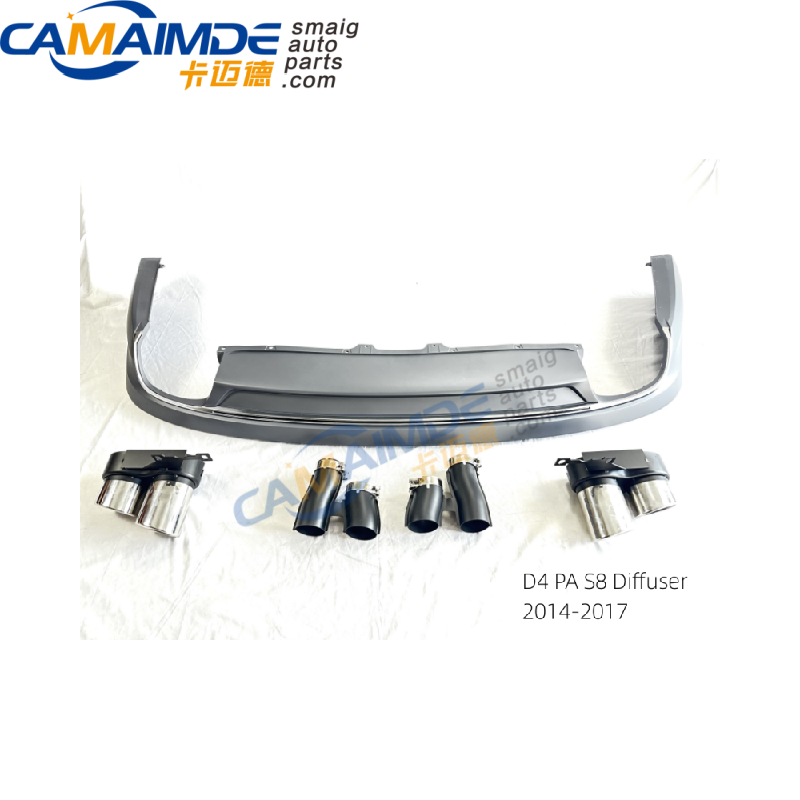 S8 DIFFUSER WITH EXHAUST TIPS 2014-2017