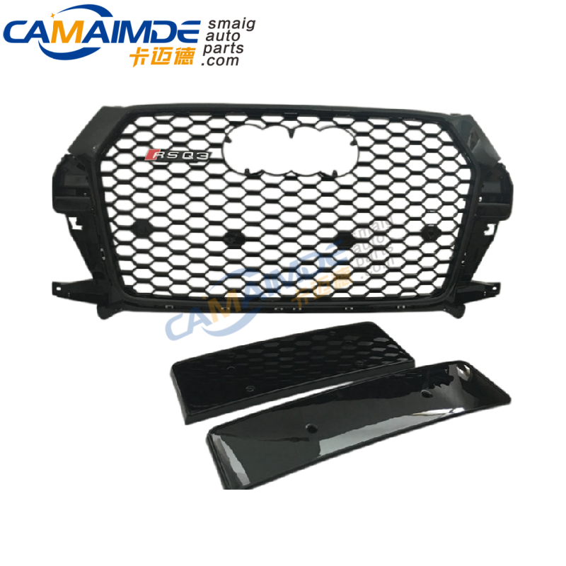 RSQ3 LOOKING FRONT BUMPER GRILLE S STYLE FOR AUDI Q3 2015-2017