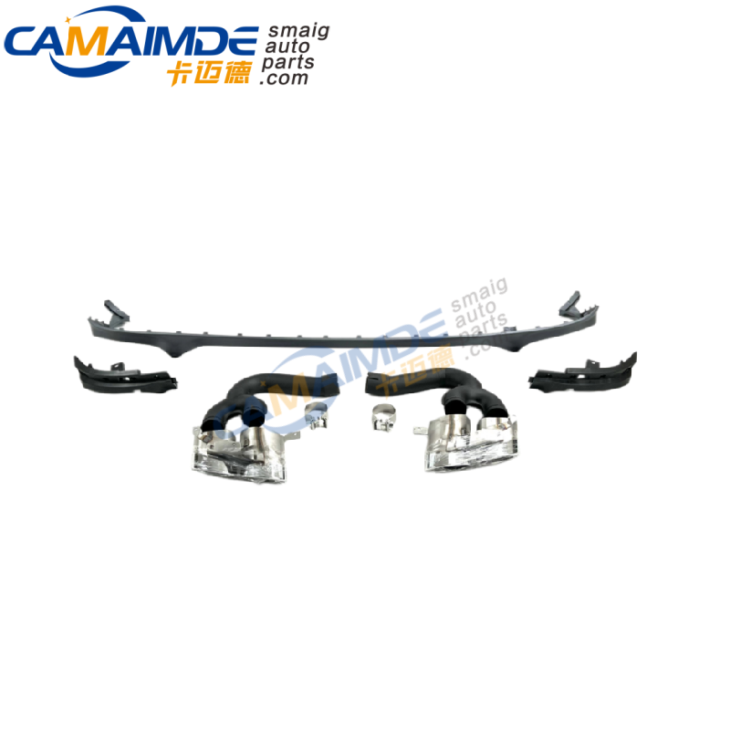 SQ8 LOOKING REAR DIFFUSER WITH EXHAUST PIPES FIT AUDI Q8/SQ8 SPORT MODEL